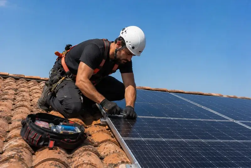 Maintenance et monitoring de panneaux solaires à Chaleins