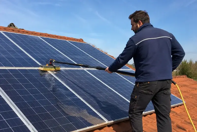 Nettoyage et entretien de panneaux solaires à Chaleins